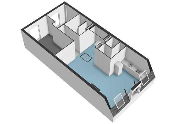 Floorplan - Ceintuurbaan 165-4v, 1073 EJ Amsterdam